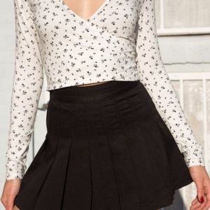 Brandy Melville floral wrap top